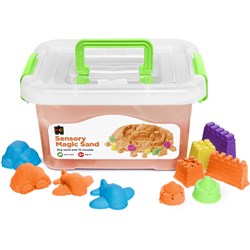 EC SENSORY MAGIC SAND With Moulds 2KG Tub Orange