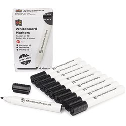Ec Whiteboard Marker Thick Black Pack Of 10
