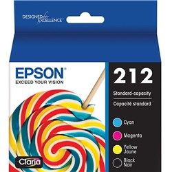 EPSON 212 **STANDARD** INK CARTRIDGE VALUE PACK OF 4 (BK\C\M\Y)