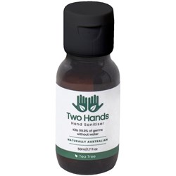 Two Hands Hand Sanitiser 50ml Gel 60% Alcohol 