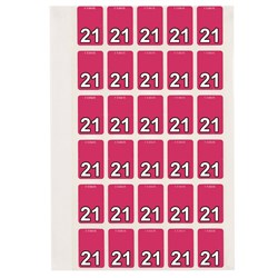 Avery Top Tab 21 Year Code Label 20X30Mm Magenta Pack Of 150
