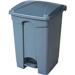 Compass Plastic Pedal Bin 68L Grey 