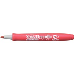 Artline Decorite Markers 1.0Mm Bullet Metallic Red Pack Of 12