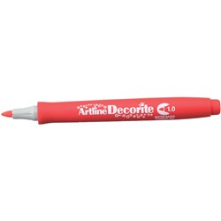 Artline Decorite Markers 1.0Mm Bullet Standard Red Pack Of 12