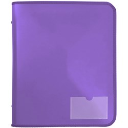 Marbig Zipper Binder A4 Tech Case 25Mm 2D Purple