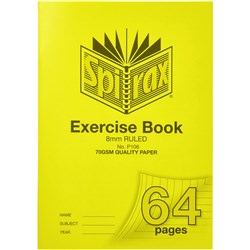 Spirax Exercise Book P106 A4 64 Page 8mm Ruled 