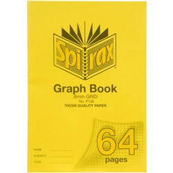 Spirax Grid Book P136 A4 64 Page 8mm Ruled 