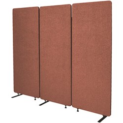Visionchart Zip Acoustic Divider Screen 3 Panel Copper