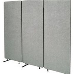 Visionchart Zip Acoustic Divider Screen 3 Panel Silver