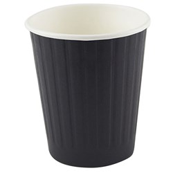 Writer Disposable Double Wall Paper Cups 227Ml 8Oz Box Of 500 Black