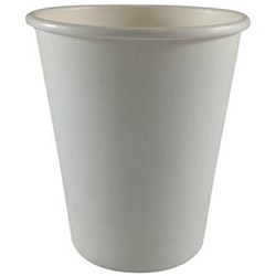 Writer Disposable Single Wall Paper Cups 227Ml 8Oz Box Of 1000 White