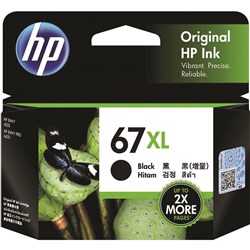 Hp 67Xl 3Ym57Aa Ink Cartridge High Yield Black