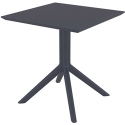 Sky Indoor Outdoor Cafe Table Uv Stabilised Polypropylene 740Hx700Wx700Dmm Anthracite