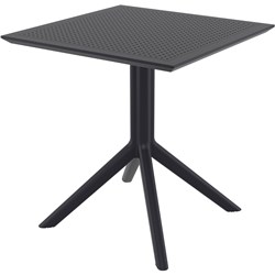 Sky Indoor Outdoor Cafe Table Uv Stabilised Polypropylene 740Hx700Wx700Dmm Black