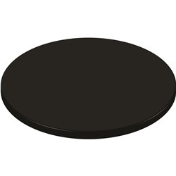 Round Table Top Only For Indoor Or Outdoor Use Size 700Dmm Black Finish