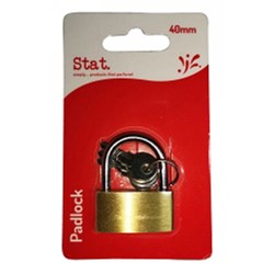 Stat Brass Padlock 40Mm