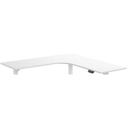Corner Desk Top To Suit Sit Stand Desks 1800Wx1800W X750Mmd White Melamine