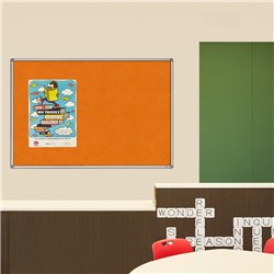 Visionchart Pinboard 900X900Mm Standard Frame Smooth Velour Autex Colours Made To Order