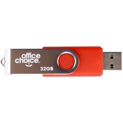 Office Choice USB2.0 Drive 32GB Rotating Silver