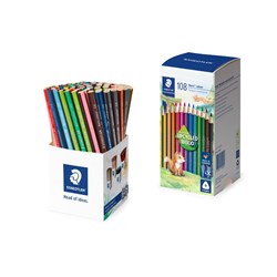 Staedtler Noris Colour Triangular Coloured Pencils Pack 108 Assorted Colours