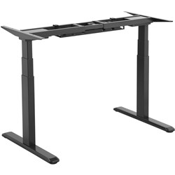 Ergovida Sit-Stand Desk Black Straight Frame Only Electric H645-128Mmxw1000-170Mm