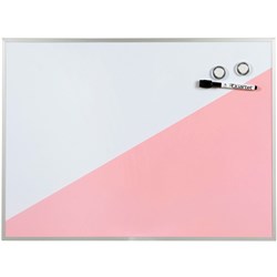 Quartet Geo Whiteboard  430X580Mm Pink
