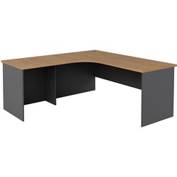 Om Premier 2 Piece Radial  Left Hand Side Return Workstation 1800Hx700Wx720Mmd