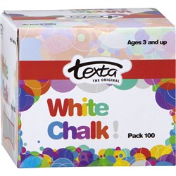 Texta Chalk White Pack of 100 Pack 100