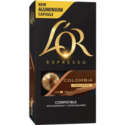 L'Or Espresso Colombia Coffee Capsule Box Of 100