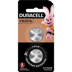 Duracell 2016 Lithium Coin Battery Pack Of 2