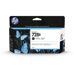 Hp 728B 130Ml Matte Black  Designjet Ink Cartridge 3Wx26A