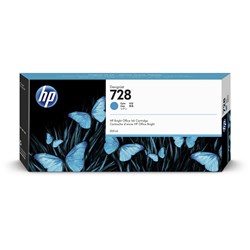 Hp 728 300Ml Cyan  Designjet Ink Cartridge F9K17A