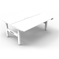 Rapidline B+2P1275 Nw/Ws  Boost+Back To Back Workstation Natural White Top White Base