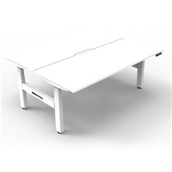 Rapidline B+2P1575 Nw/Ws  Boost+Back To Back Workstation Natural White Top White Base