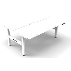 Rapidline B+2P1875 Nw/Ws  Boost+Back To Back Workstation Natural White Top White Base