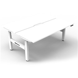 Rapidline B+2Pct1575 Nw/Ws  Boost+Back To Back Workstation Natural White Top White Base