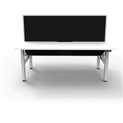 Rapidline B+2Pws1575 Nw/Ws  Boost+Back To Back Workstation Natural White Top White Base