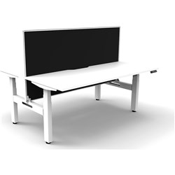 Rapidline B+2Pws1875 Nw/Ws  Boost+Back To Back Workstation Natural White Top White Base