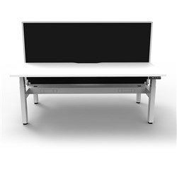 Rapidline B+2Pwsct1575 Nw/Ws  Boost+Back To Back Workstation Natural White Top White Base