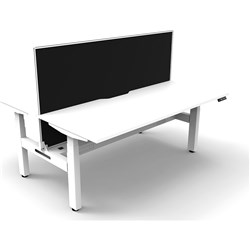 Rapidline B+2Pwsct1875 Nw/Ws  Boost+Back To Back Workstation Natural White Top White Base
