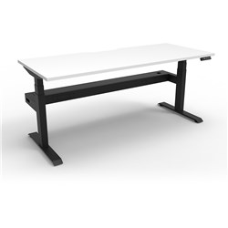 Rapidline B+1Pct1575 Nw/Bl Boost+ Single Workstation Natural White Top Black Base