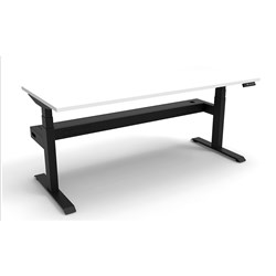 Rapidline B+1Pct1875 Nw/Bl Boost+ Single Workstation Natural White Top Black Base