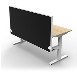 Rapidline B+1Pws1275 No/Ws Boost+ Single Workstation Natural Oak Top White Base