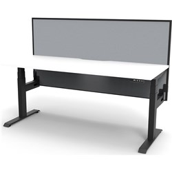 Rapidline B+1Pws1875 Nw/Bl Boost+ Single Workstation Natural White Top Black Base