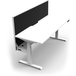 Rapidline B+1Pwsct1275 Nw/Ws Boost+ Single Workstation Natural White Top White Base