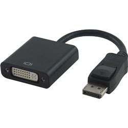 Astrotek Display Port Dp To Dvi Adapter Male To Female 15Cm Black