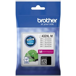 Brother Lc-432Xlm High Yield Ink Cartridge Magenta