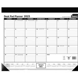 Sasco Desk Pad Planner 430X555mm Year to View 