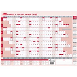 Sasco Compact Planner 594X420mm Year to View 