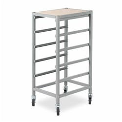 Visionchart Creative Kids Mobile Storage Trolley Only 380Wx440Dx920Mmh 5 Bay Grey